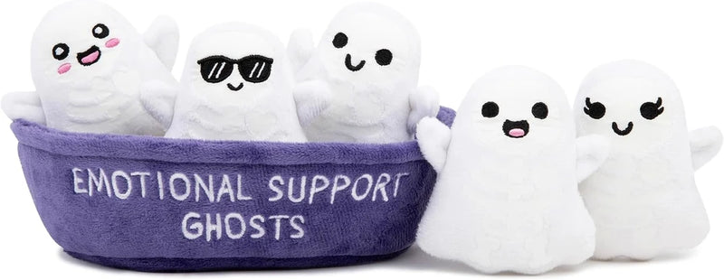 Emotional Support Ghost Plush Set