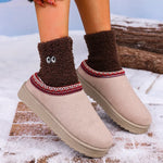 Fleece Lined Winter Snow Slippers