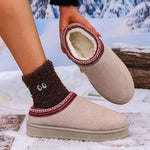 Fleece Lined Winter Snow Slippers