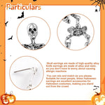 Gothic Articulated Skeleton Earrings