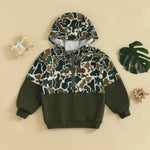 Camo Toddler Half Zip Hoodie