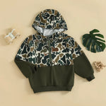 Camo Toddler Half Zip Hoodie