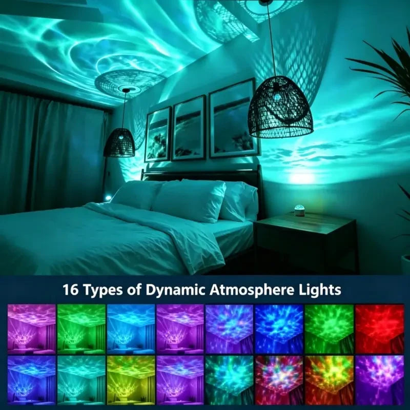 Aurora Water Ripple Projector Light